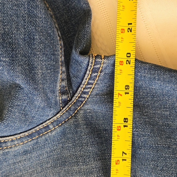 Talbots stretch denim Jean Jacket L petites - Picture 9 of 15